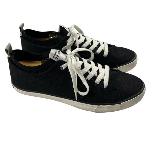 Kenneth Cole The Run Canvas Sneaker Shoe Black Inner Sock Mens Size 11 - Picture 1 of 12